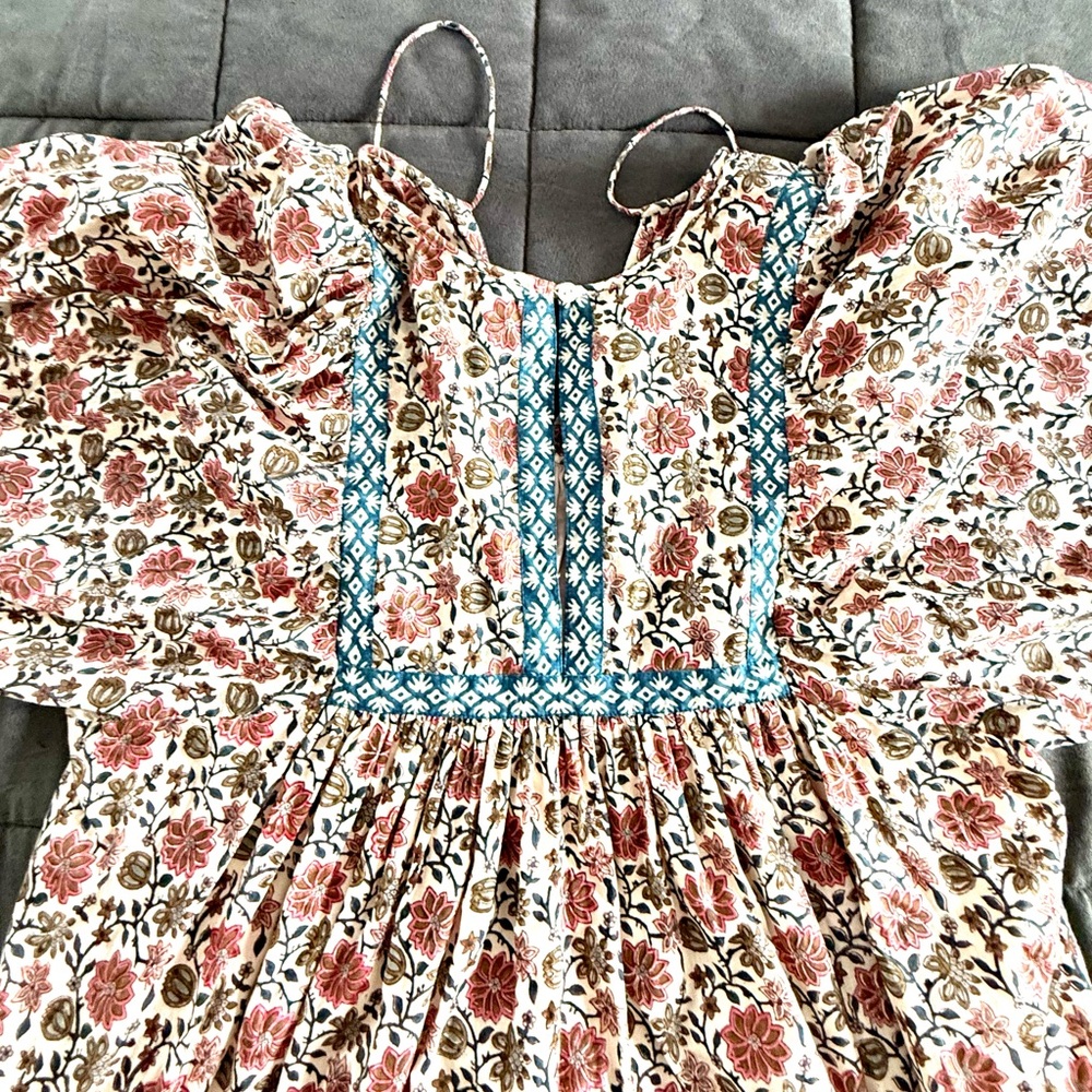 Cleobella Womens Floral dress with Pink and Blue Accents - Picture 4 of 10